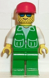 LEGO pck002 Jacket Green with 2 Large Pockets - Green Legs, Red Cap